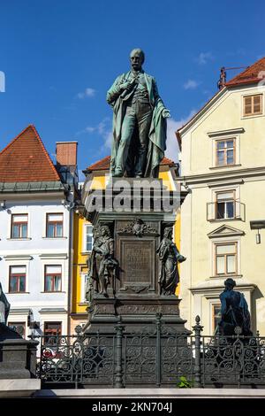 Erzherzog Johannes von Österreich in Graz, Österreich - Österreichischer Feldmarschall und Reichsverweser. Großartiger Modernisierer und eine wichtige Figur Stockfoto