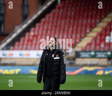 London, Großbritannien. 27.. November 2022. London, England, November 27. 2022: Coventry-Spieler während des Womens League Cup-Spiels zwischen Tottenham Hotspur und Coventry United im Brisbane Road Stadium, England. (Daniela Torres/SPP) Kredit: SPP Sport Press Photo. Alamy Live News Stockfoto