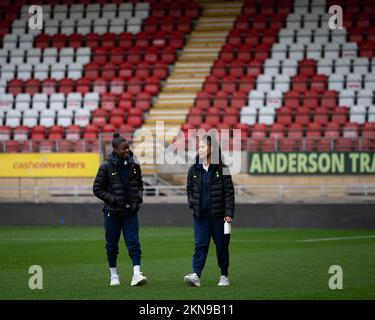 London, Großbritannien. 27.. November 2022. London, England, November 27. 2022: Tottenham-Spieler während des Womens League Cup-Spiels zwischen Tottenham Hotspur und Coventry United im Brisbane Road Stadium, England. (Daniela Torres/SPP) Kredit: SPP Sport Press Photo. Alamy Live News Stockfoto