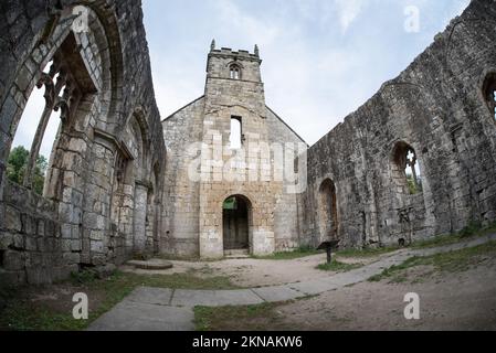 Die Wharram Percy St Martins Church ruiniert East Yorkshire UK Stockfoto