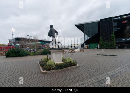 London, Großbritannien. 27.. November 2022. Ground View of the StoneX Stadium Prior the Women's Allianz Premier 15 's Match Saracens Women vs Wasps Women at StoneX Stadium, London, Großbritannien, 27. November 2022 (Foto von Richard Washbrooke/News Images) in London, Großbritannien, am 11.27.2022. (Foto: Richard Washbrooke/News Images/Sipa USA) Guthaben: SIPA USA/Alamy Live News Stockfoto