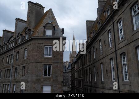 Frankreich, Bretagne, Saint-Malo, 2021-08-18. Illustration des Alltags in der Bretagne. Foto von Martin Bertrand. Frankreich, Bretagne, Saint-Malo le 20 Stockfoto