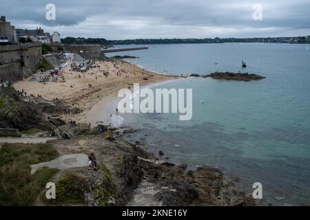 Frankreich, Bretagne, Saint-Malo, 2021-08-18. Illustration des Alltags in der Bretagne. Foto von Martin Bertrand. Frankreich, Bretagne, Saint-Malo le 20 Stockfoto