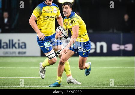 Nanterre, Frankreich, Frankreich. 27.. November 2022. Bautista DELGUY von Clermont während des TOP 14-Spiels zwischen Racing 92 und ASM Clermont Auvergne in der Paris La Defense Arena am 27. November 2022 in Nanterre bei Paris, Frankreich. (Kreditbild: © Matthieu Mirville/ZUMA Press Wire) Stockfoto