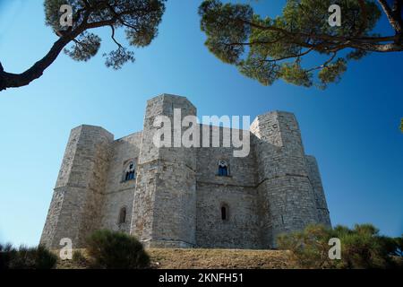 Schloss, Castel del Monte, Stauferkaiser, Frederick II, Apulien, Italien Stockfoto