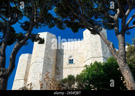 Schloss, Castel del Monte, Stauferkaiser, Frederick II, Apulien, Italien Stockfoto