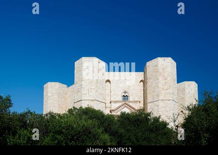 Schloss, Castel del Monte, Stauferkaiser, Frederick II, Apulien, Italien Stockfoto