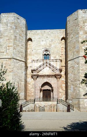 Schloss, Castel del Monte, Stauferkaiser, Frederick II, Apulien, Italien Stockfoto