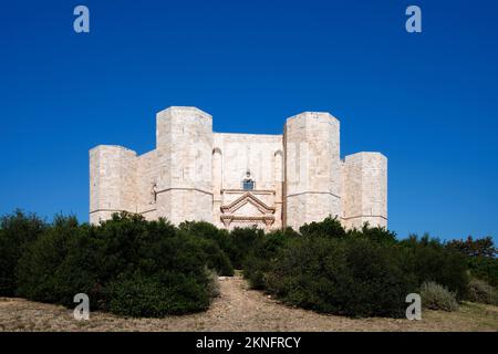 Schloss, Castel del Monte, Stauferkaiser, Frederick II, Apulien, Italien Stockfoto