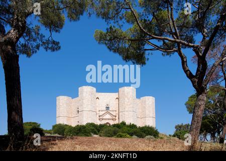 Schloss, Castel del Monte, Stauferkaiser, Frederick II, Apulien, Italien Stockfoto