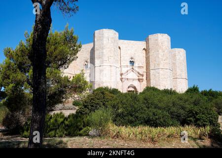 Schloss, Castel del Monte, Stauferkaiser, Frederick II, Apulien, Italien Stockfoto