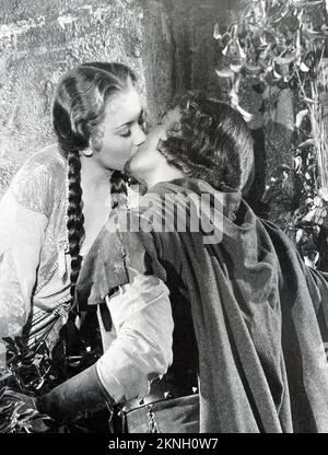 DIE ABENTEUER DES ROBIN HOOD 1938 Warner Bros. Films mit Errol Flynn und Olivia de Havilland Stockfoto