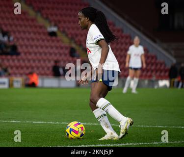 London, Großbritannien. 27.. November 2022. London, England, November 27. 2022: Während des Womens League Cup Spiels zwischen Tottenham Hotspur und Coventry United im Brisbane Road Stadium, England. (Daniela Torres/SPP) Kredit: SPP Sport Press Photo. Alamy Live News Stockfoto