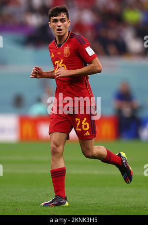 Al-Khor, Katar. 27.. November 2022. Pedri von Spanien während des Spiels der FIFA-Weltmeisterschaft 2022 im Al Bayt Stadium, Al Khor. Der Bildausdruck sollte lauten: David Klein/Sportimage Credit: Sportimage/Alamy Live News Stockfoto