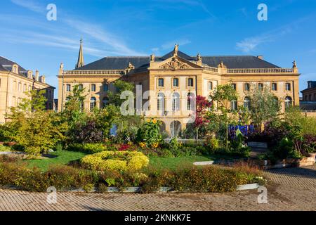 Metz: Place de la Comedie, Oper und Theater Opéra-Théâtre in Lothringen, Mosel, Frankreich Stockfoto