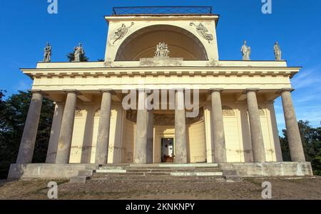 Tempel des Apollo, lokaler Name ist Apolonuv Chram, Gegend von Lednice und Valtice, Südmähren, Tschechische Republik Stockfoto