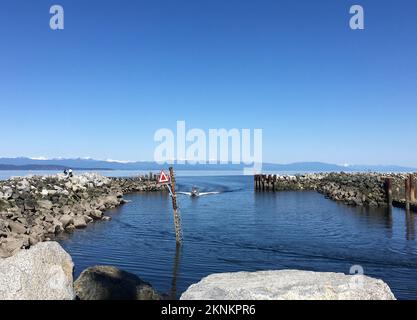 French Creek Harbour in Parksville an der Ostküste von Vancouver Island, British Columbia, Kanada Stockfoto