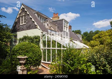 England, East Sussex, Lewes, Rodmell Village, Monk's House, das ehemalige Zuhause von Virginia Woolf und ihrem Ehemann Leonard Woolf Stockfoto