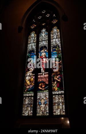 Baptist, Protestant, katholische Kirche. Wunderschönes Innere des Hauses Gottes. Lob, Gebete und Gebete, erobern sie prace an diesem Ort. Stockfoto