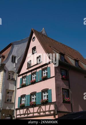 Ein traditionelles Haus in Bamberg, Oberfrankreich, Bayern Stockfoto