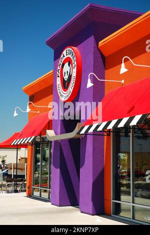 Das Restaurant „Panda Bowl“ serviert chinesische Gerichte Stockfoto