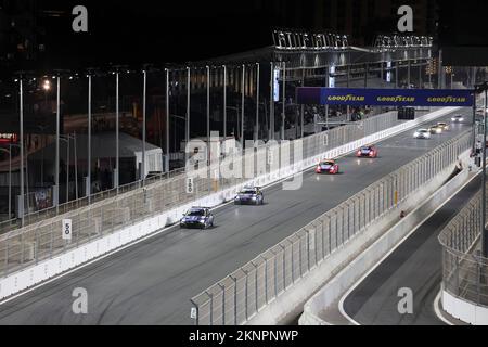 16 MAGNUS Gilles (BEL), Comtoyou Team Audi Sport, Audi RS 3 LMS, Action während des WTCR-Rennens Saudi-Arabien 2022, 9.. Runde des FIA World Touring Car Cup 2022, auf der Jeddah Corniche Circuit vom 25. Bis 27. November in Jeddah, Saudi-Arabien – Foto Grégory Lenormand/DPPI Stockfoto