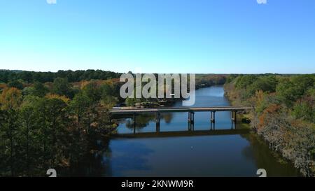 Big Cypress Bayou River im Caddo Lake State Park Stockfoto