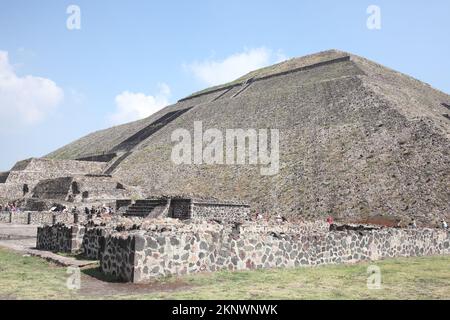 Teotihuacan bei Mexico City Stockfoto