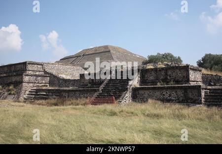 Teotihuacan bei Mexico City Stockfoto