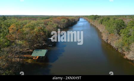 Big Cypress Bayou River im Caddo Lake State Park Stockfoto