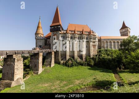 Schloss Corvin in Hunedoara, Siebenbürgen-Stadt, Rumänien Stockfoto