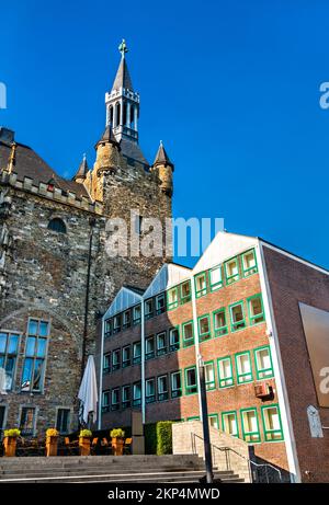 Aachener Dom, UNESCO-Weltkulturerbe in Nordrhein-Westfalen Stockfoto