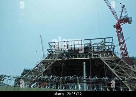 Turmbaustelle in Taipa, Macau Stockfoto
