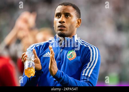 Warschau, Polen. 16.. September 2022. Luciano Narsingh von Miedz während des Spiels der polnischen PKO Ekstraklasa League zwischen Legia Warszawa und Miedz Legnica im Marschall Jozef Pilsudski Legia Warschau Municipal Stadium. Endstand: Legia Warszawa 3:2 Miedz Legnica. (Foto: Mikolaj Barbanell/SOPA Images/Sipa USA) Guthaben: SIPA USA/Alamy Live News Stockfoto