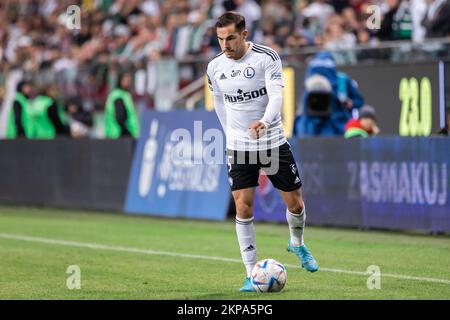 Warschau, Polen. 16.. September 2022. Juri Ribeiro von Legia, gesehen während des Spiels der polnischen PKO Ekstraklasa League zwischen Legia Warszawa und Miedz Legnica im Marschall Jozef Pilsudski Legia Warsaw Municipal Stadium.Endstand: Legia Warszawa 3:2 Miedz Legnica. (Foto: Mikolaj Barbanell/SOPA Images/Sipa USA) Guthaben: SIPA USA/Alamy Live News Stockfoto