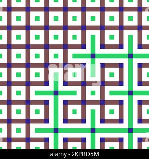 Abstrakte Linie Labyrinth generative Kunst Hintergrund Kunst Illustration Stock Vektor