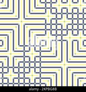 Abstrakte Linie Labyrinth generative Kunst Hintergrund Kunst Illustration Stock Vektor