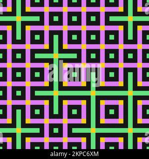 Abstrakte Linie Labyrinth generative Kunst Hintergrund Kunst Illustration Stock Vektor