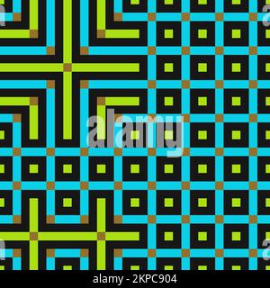 Abstrakte Linie Labyrinth generative Kunst Hintergrund Kunst Illustration Stock Vektor