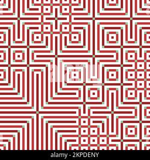 Abstrakte Linie Labyrinth generative Kunst Hintergrund Kunst Illustration Stock Vektor