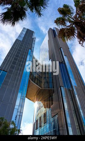 Gas Natural Fenosa Building, Moderne Architektur In Barcelona, Katalonien, Spanien Stockfoto