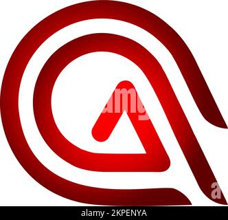 Ein Vektorlogo in Form der Unendlichkeitsschleife, isoliert auf weißem Hintergrund Stock Vektor