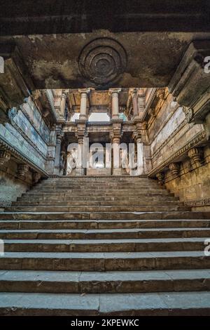 01 17 2017 Vintage Dada harir ni Vav or Step well, Ahmedabad, Gujarat, Indien, Asien Stockfoto