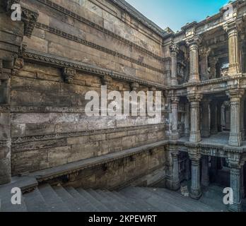 01 17 2017 Vintage Dada harir ni Vav or Step well, Ahmedabad, Gujarat, Indien, Asien Stockfoto