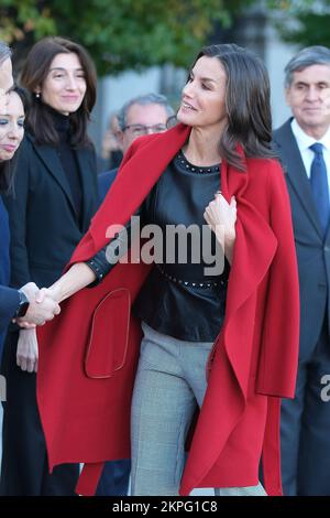 Madrid, Spanien. 28.. November 2022. Königin Letizia von Spanien nimmt am 10.. Gipfel der Anwältinnen im Cibeles Palace in Madrid Teil. (Foto: Atilano Garcia/SOPA Images/Sipa USA) Guthaben: SIPA USA/Alamy Live News Stockfoto