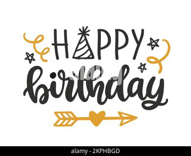 Glückwunschkarte zum Geburtstag, Banner Stock Vektor