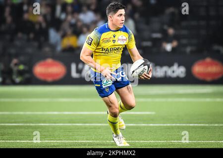 Nanterre, Frankreich, Frankreich. 27.. November 2022. Anthony BELLEAU von Clermont beim SPIEL DER TOP 14 zwischen Racing 92 und ASM Clermont Auvergne in der Paris La Defense Arena am 27. November 2022 in Nanterre bei Paris, Frankreich. (Kreditbild: © Matthieu Mirville/ZUMA Press Wire) Stockfoto