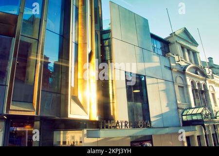 Theater Royal Fassade Glasgow Schild Stockfoto