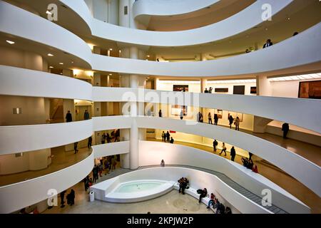 New York. Manhattan. Vereinigte Staaten. Solomon R. Guggenheim Museum Stockfoto