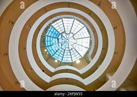 New York. Manhattan. Vereinigte Staaten. Solomon R. Guggenheim Museum Stockfoto